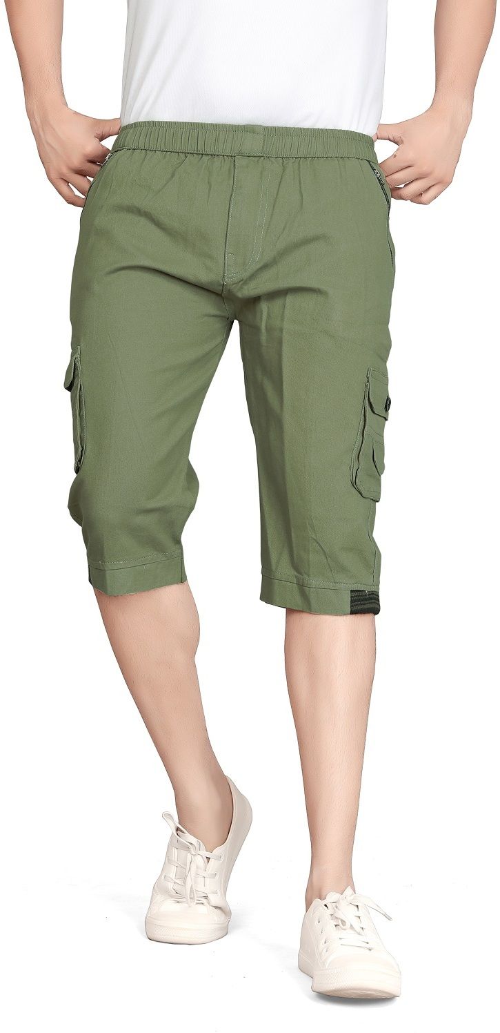 balvik fashion Solid Men Three Fourths-picture-11