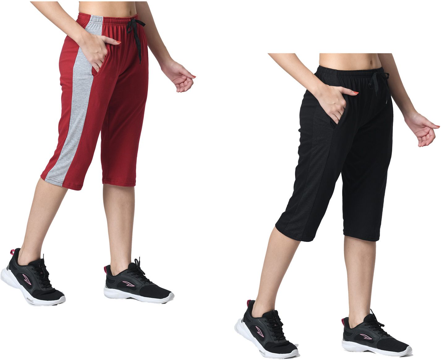 kayu Striped Women Three Fourths-picture-11