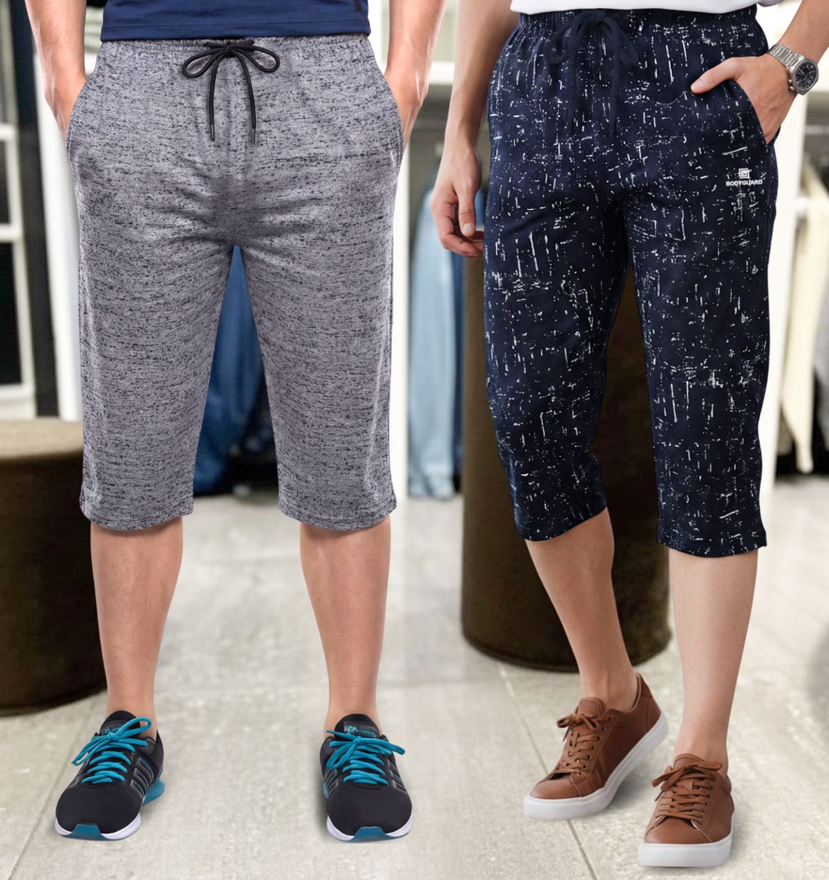 feel track Printed Men Three Fourths-picture-19