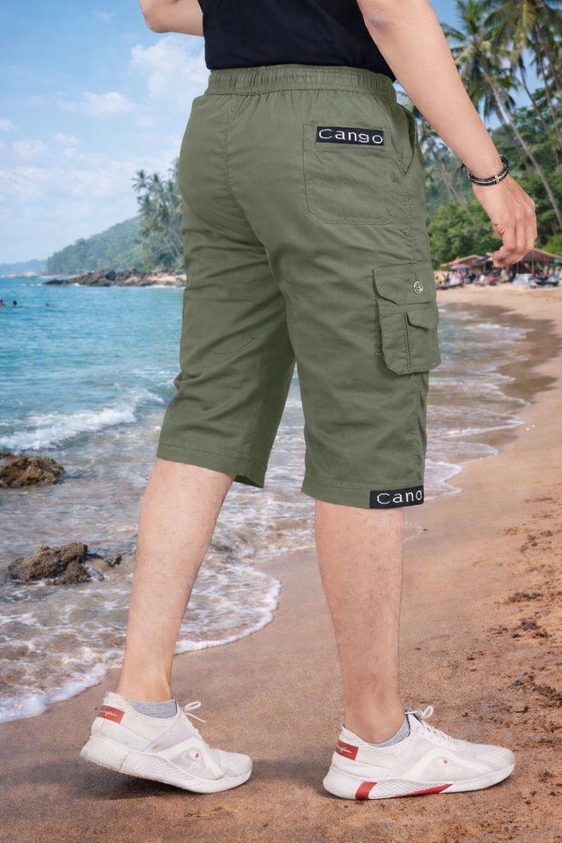 jention Solid Men Three Fourths-picture-2