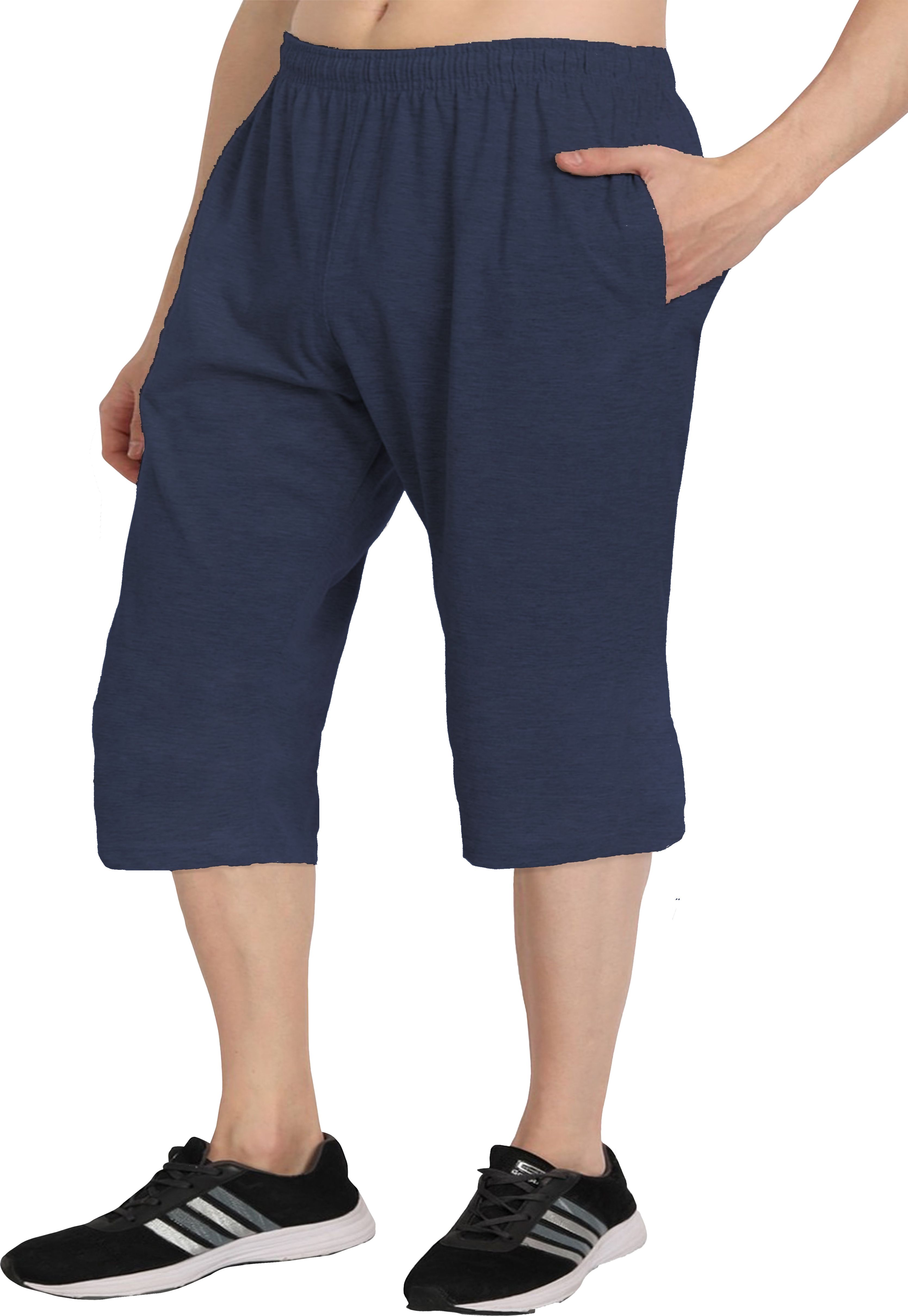 west gate clothing Solid Men Three Fourths-picture-25