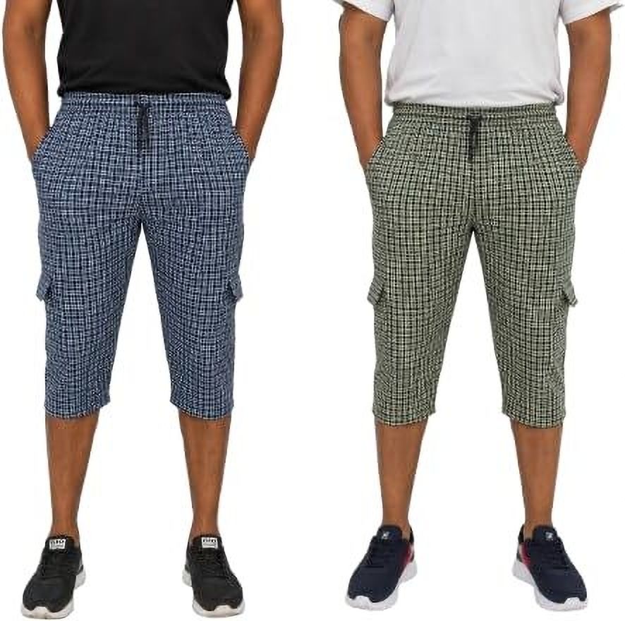 Checkered Men Three Fourths-image-4