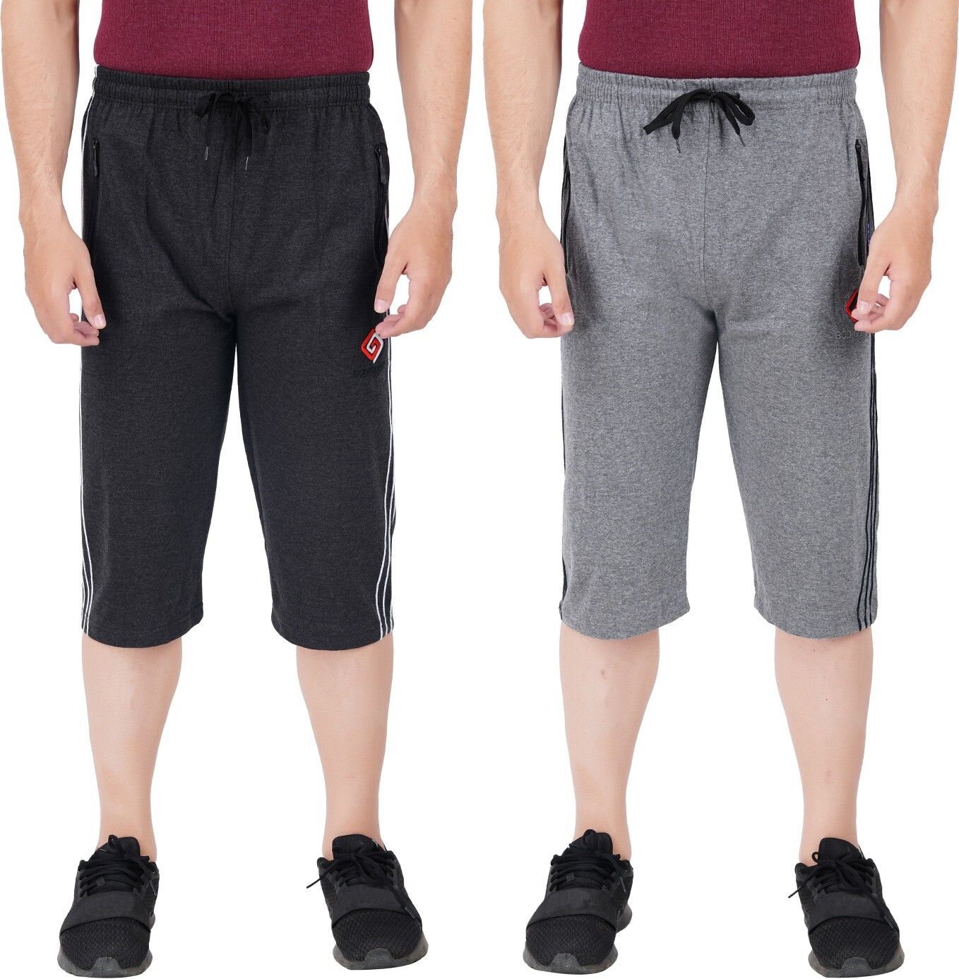 feel track Solid Men Three Fourths-picture-17