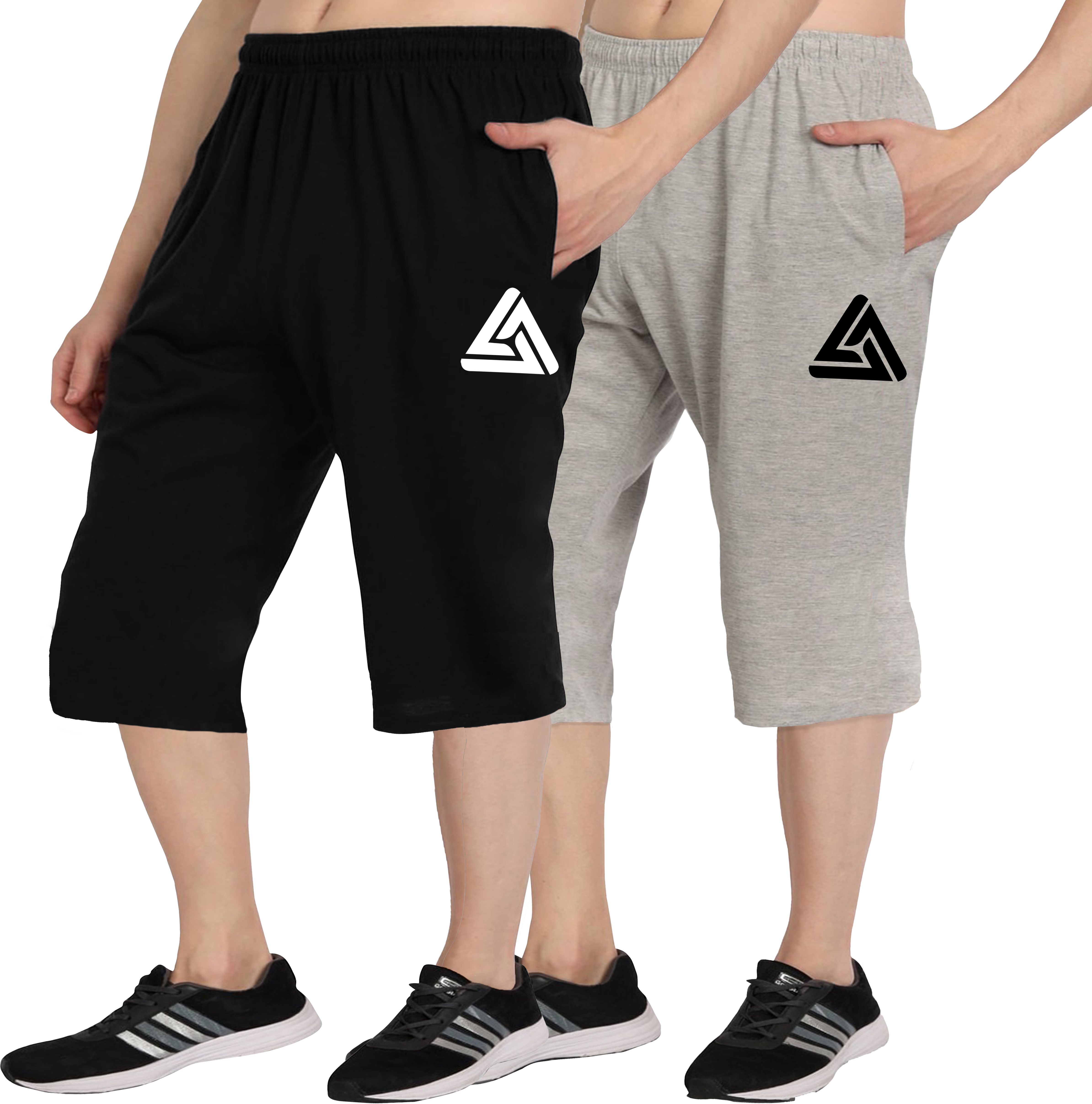 west gate clothing Solid Men Three Fourths-picture-21