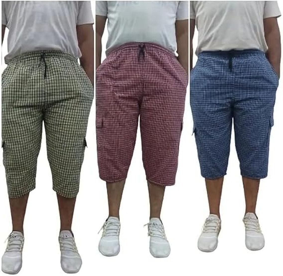 Checkered Men Three Fourths-image-3