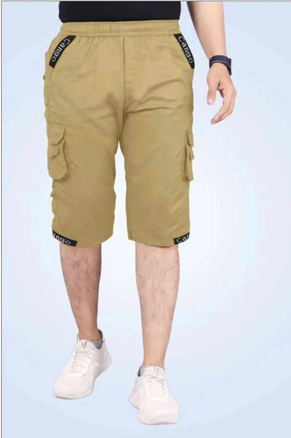 shree yamuna prints Solid Men Three Fourths-picture-13