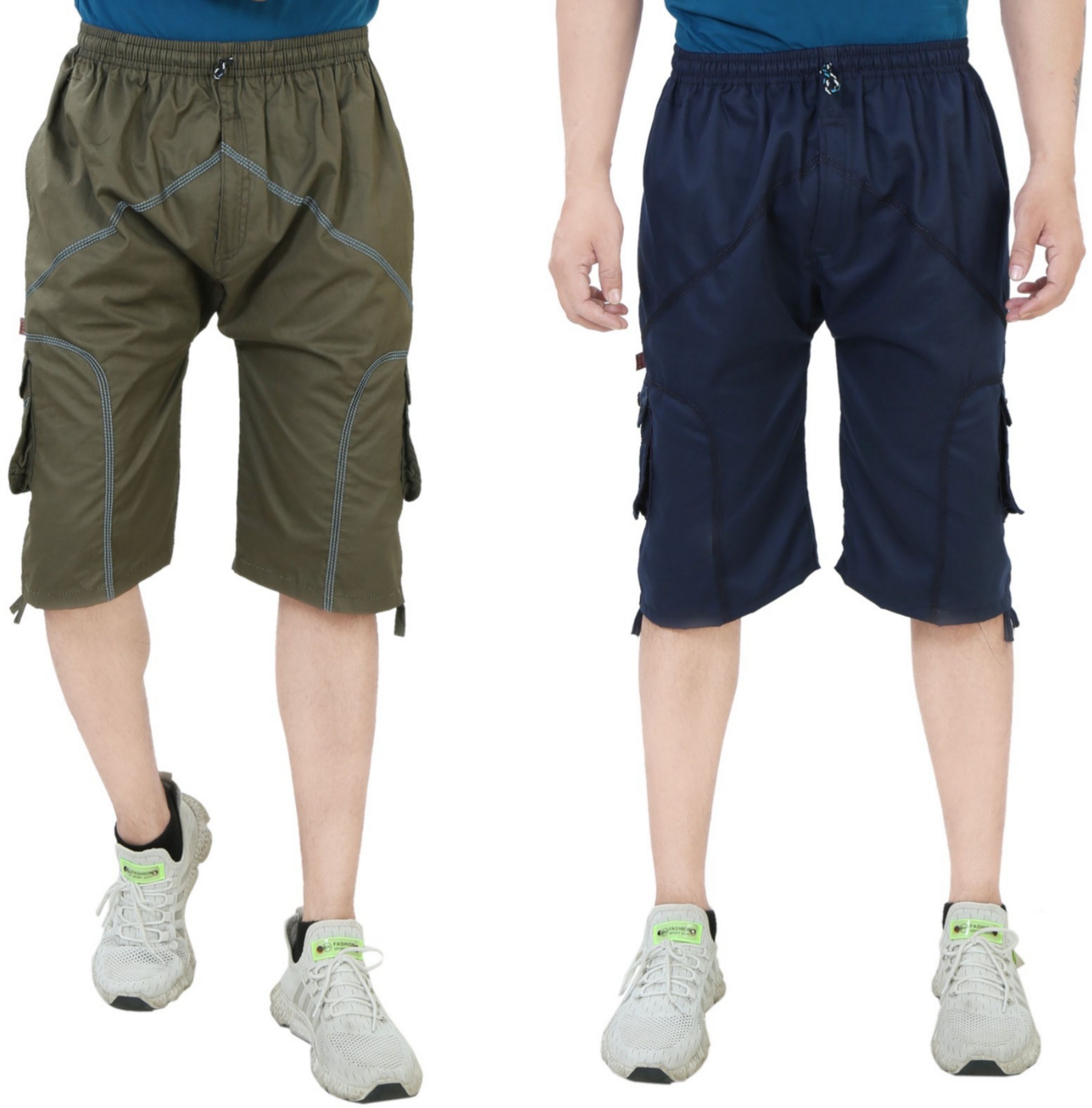 nr garments Solid Men Three Fourths-picture-26