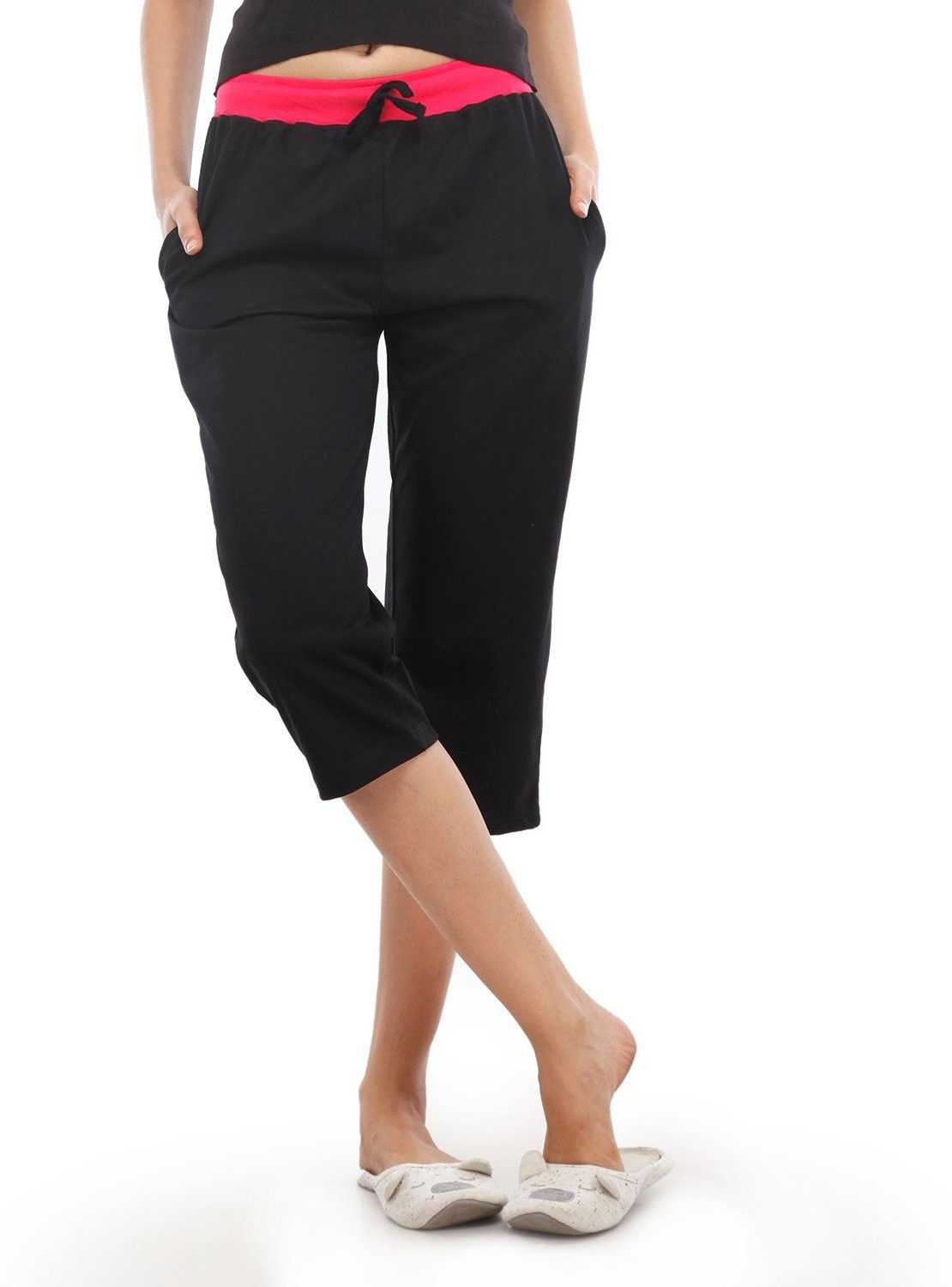 feelblue Solid Women Three Fourths-picture-6
