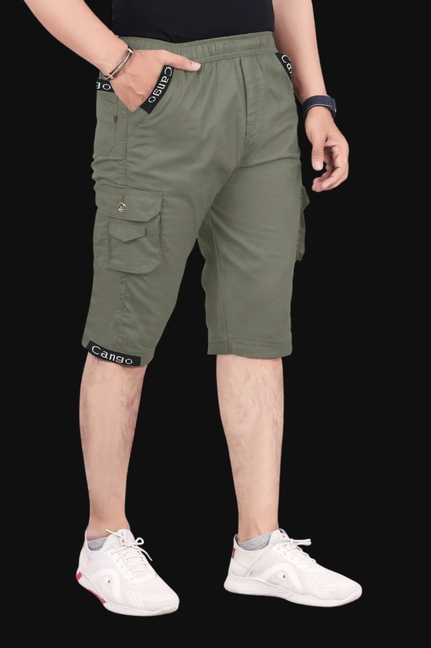 shree yamuna creation Solid Men Three Fourths-picture-10