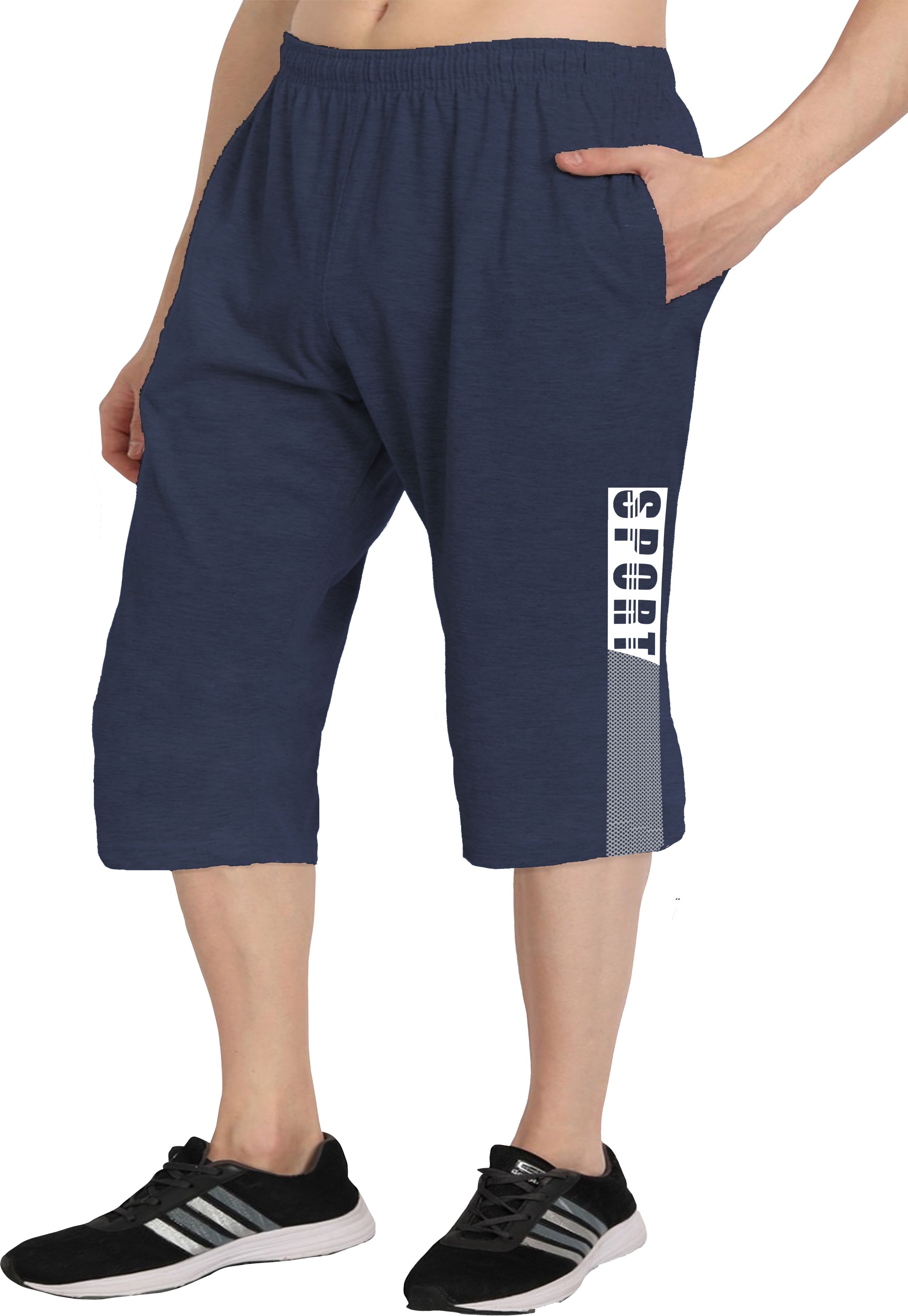 west gate clothing Solid Men Three Fourths-picture-30