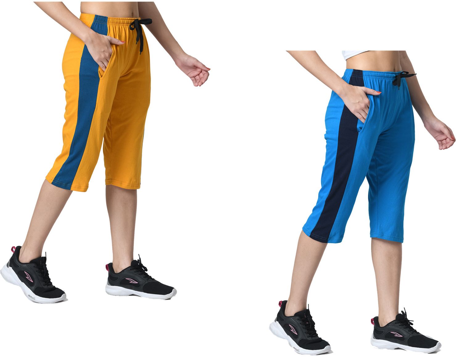 kayu Striped Women Three Fourths-picture-10