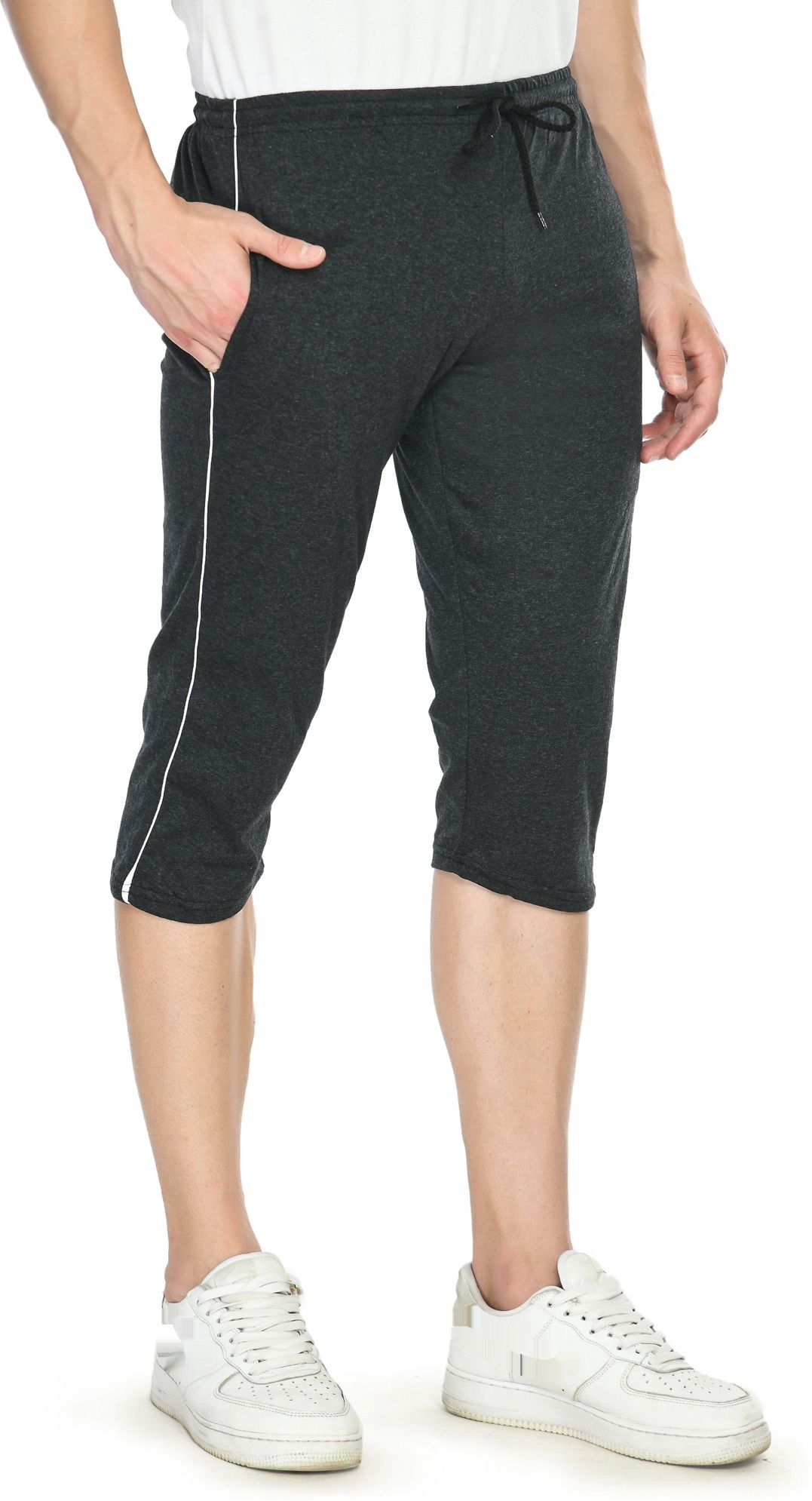 indiweaves Solid Men Three Fourths-picture-14