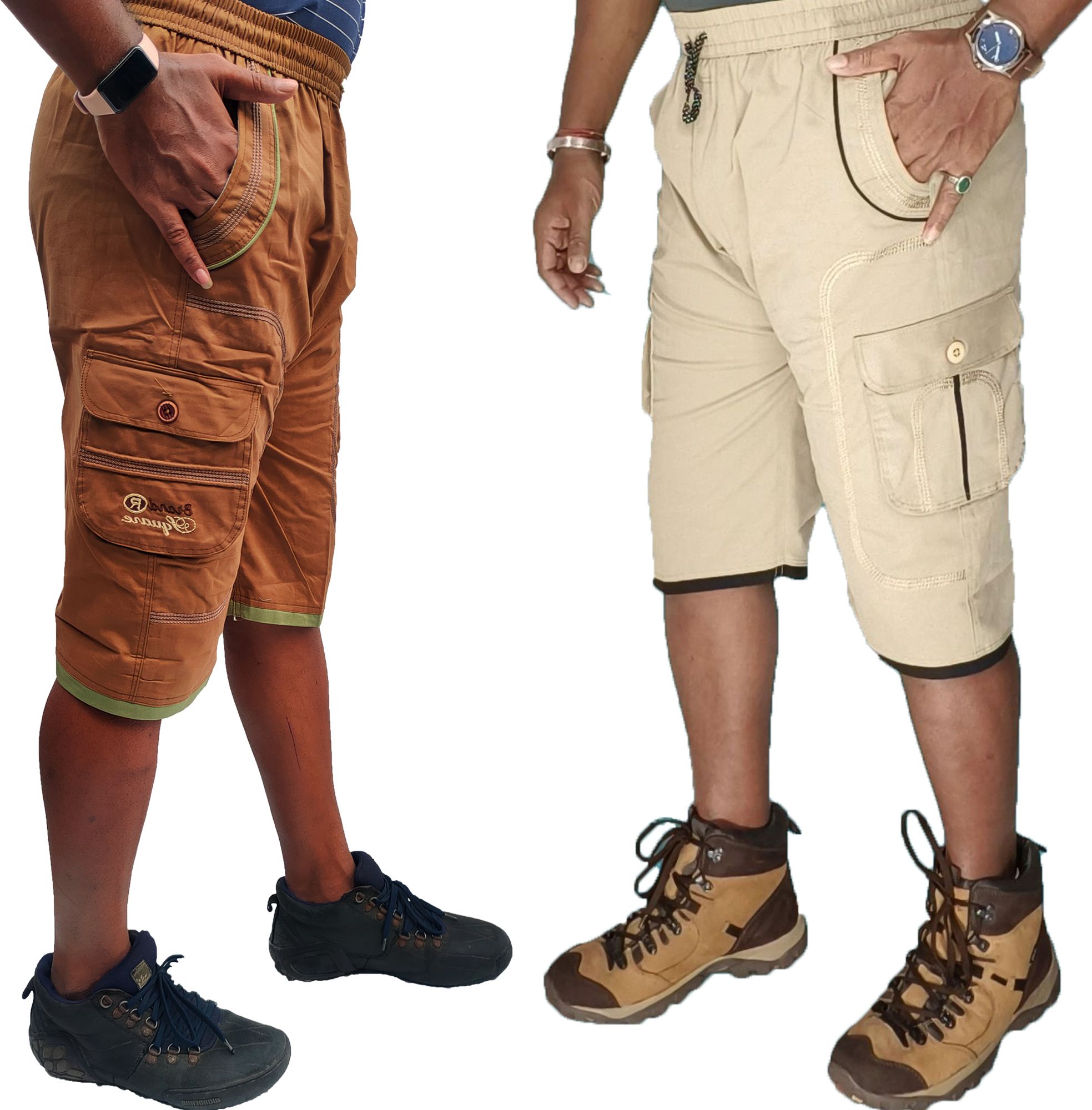 jahu fashion Self Design Men Three Fourths-picture-10