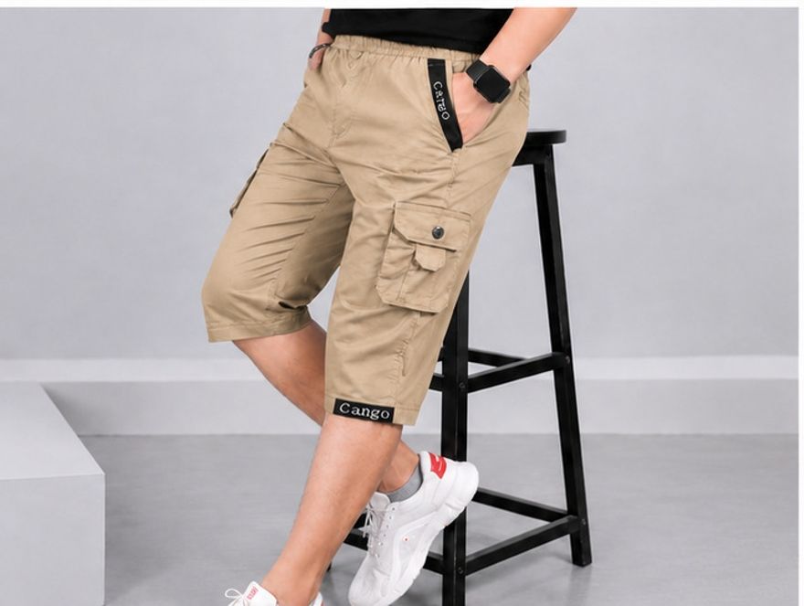 jention Solid Men Three Fourths-picture-41