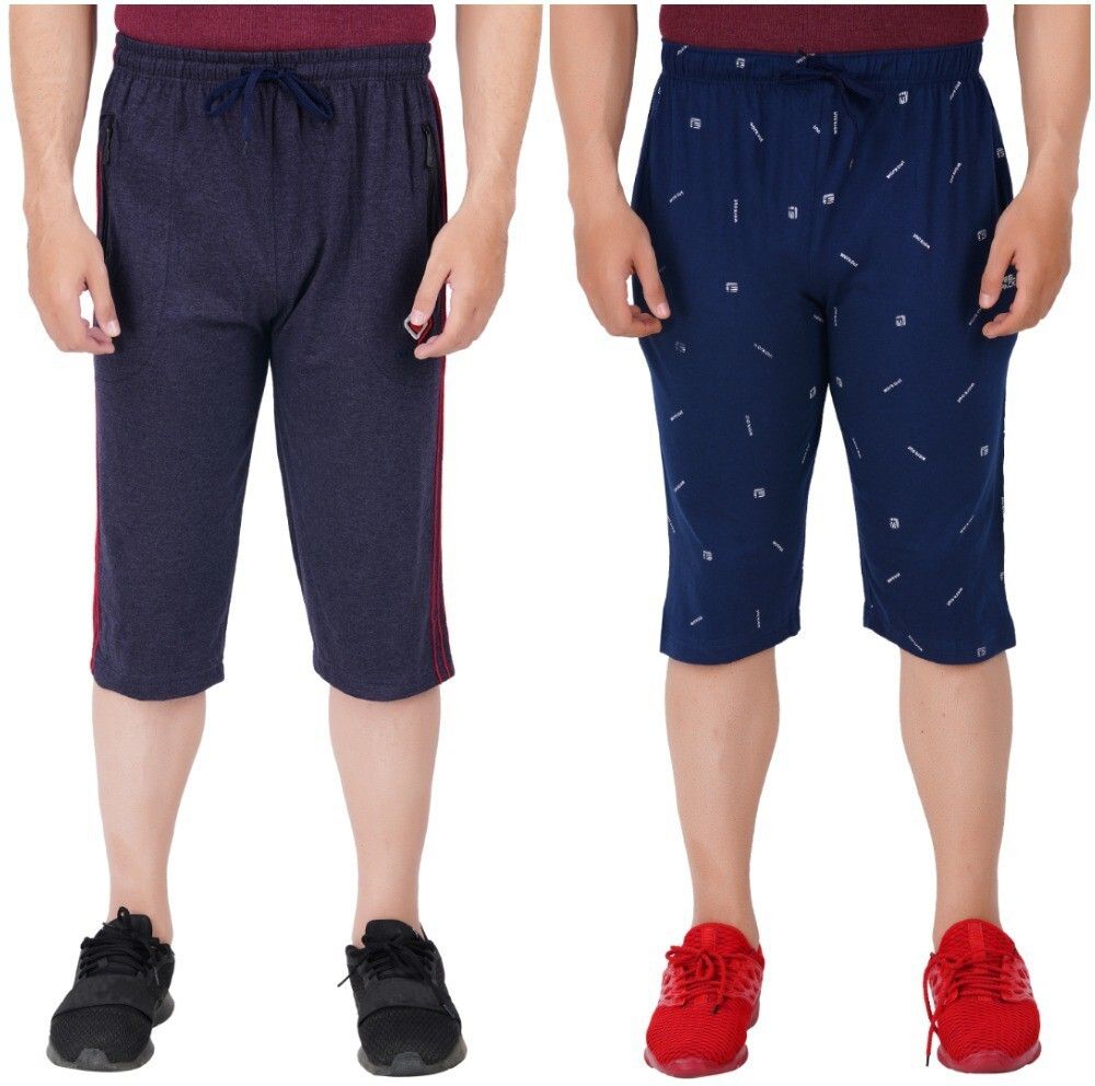 feel track Solid, Printed Men Three Fourths-picture-12