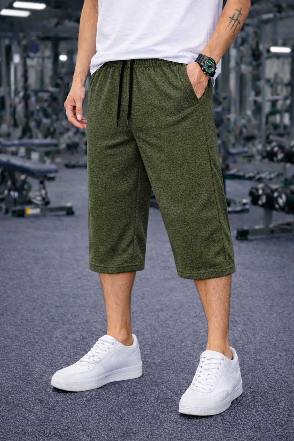 mack jonney Solid Men Three Fourths-picture-11