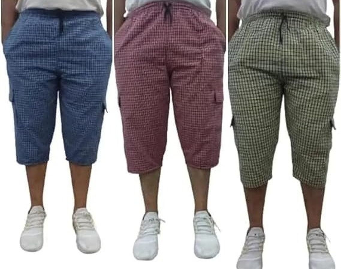 finefashion Checkered Men Three Fourths-picture-25