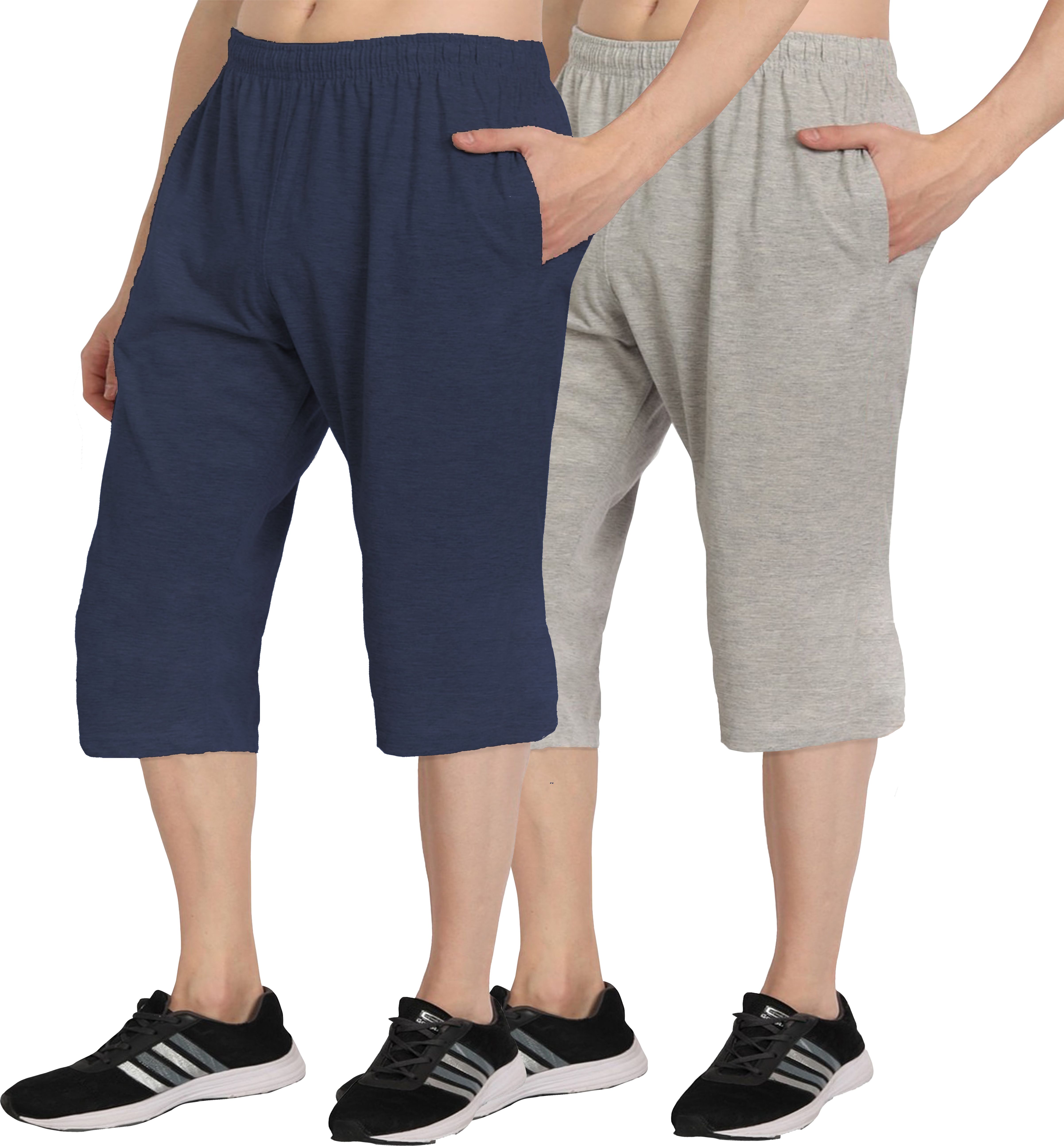 west gate clothing Solid Men Three Fourths-picture-26