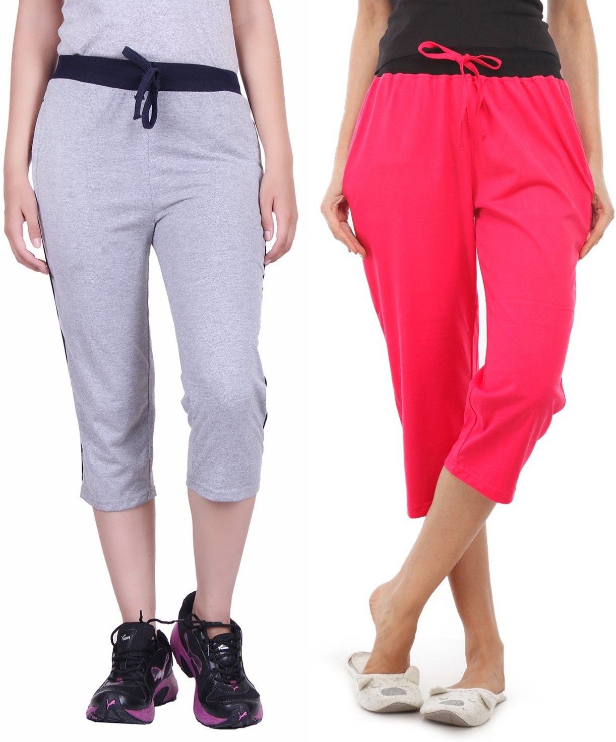 feelblue Solid Women Three Fourths-picture-15