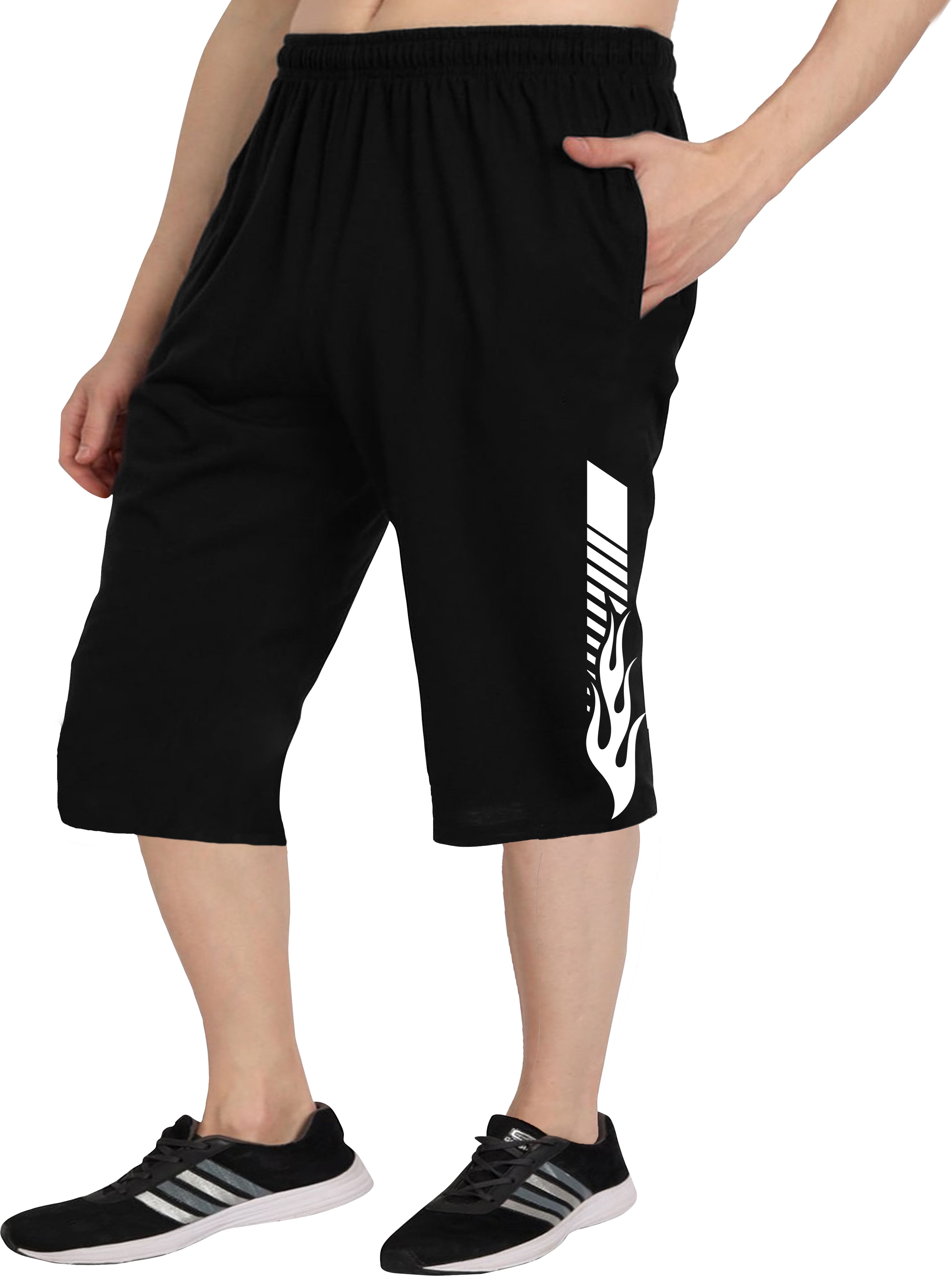 west gate clothing Solid Men Three Fourths-picture-29