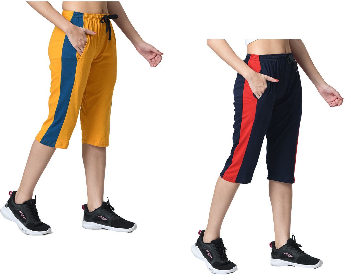 kayu Striped Women Three Fourths-picture-23