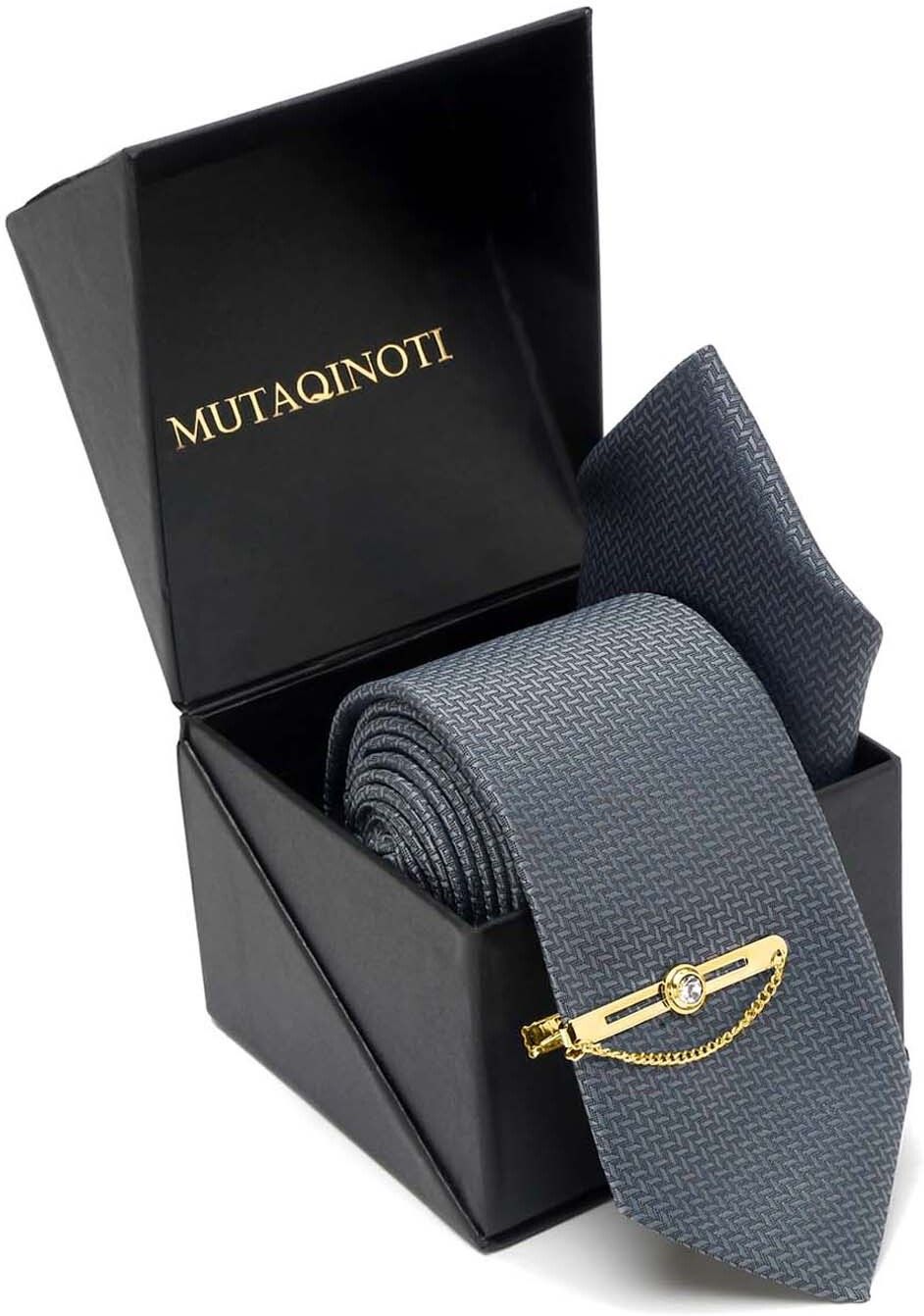 MUTAQINOTI Silk Tie Pin Set-picture-26