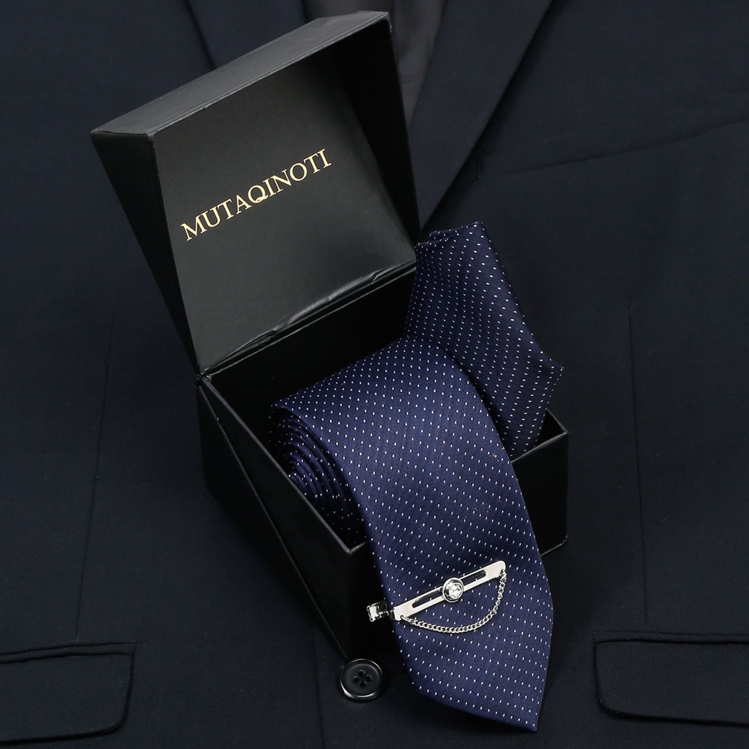 MUTAQINOTI Silk Tie Pin Set-image-15