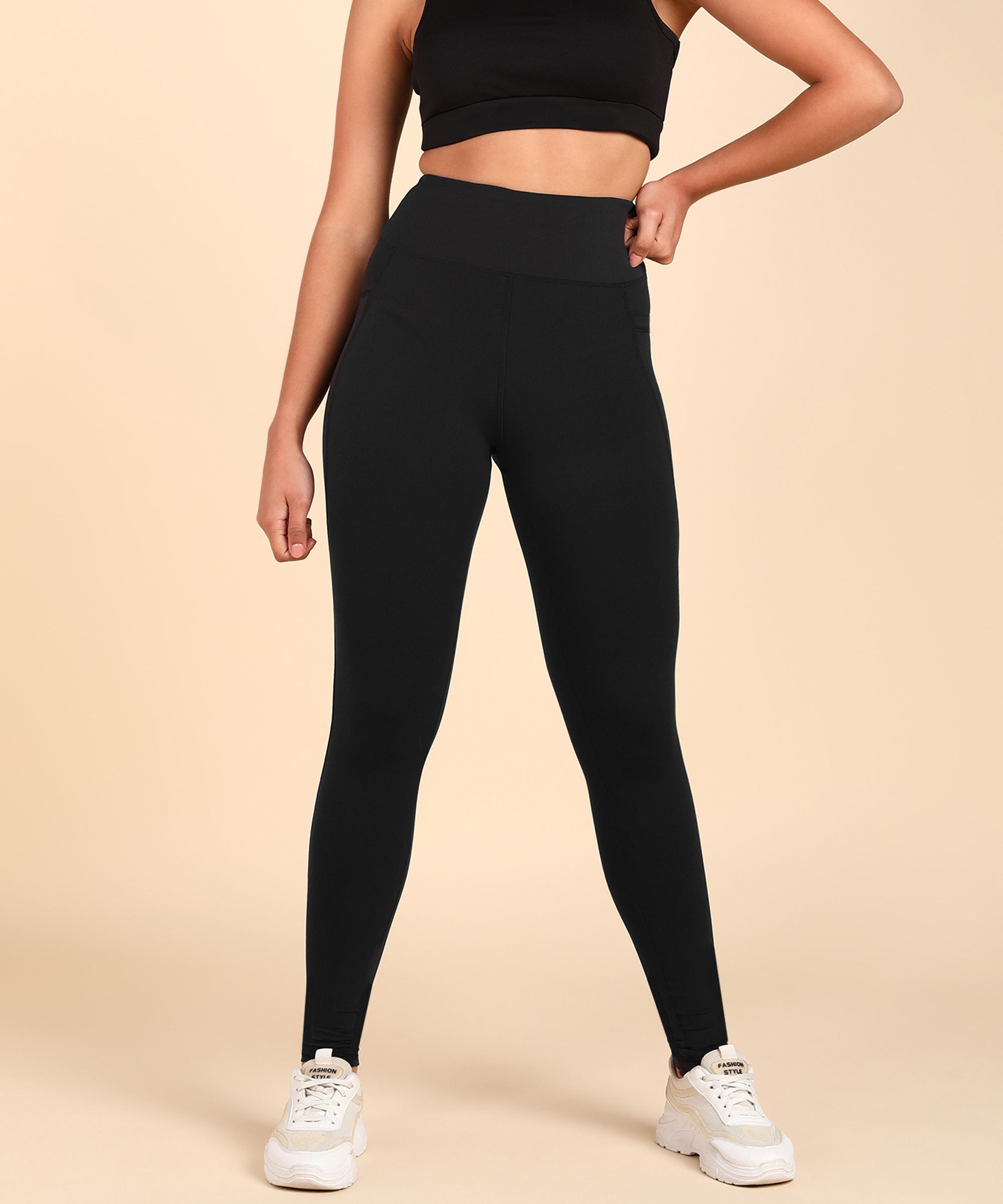 nexstep Solid Women Black Tights-picture-12