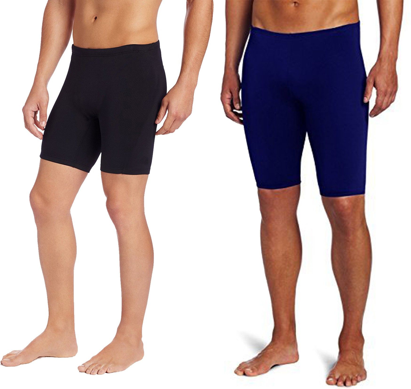 bloomun Solid Men Black, Dark Blue Tights-picture-10