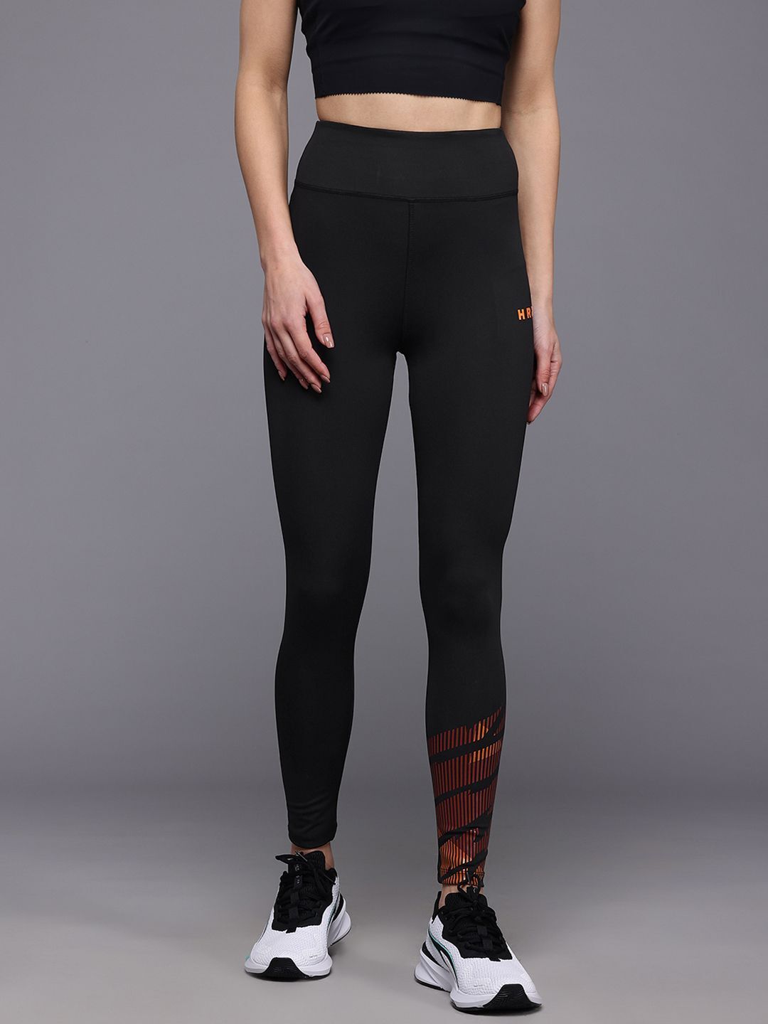 hrx by hrithik roshan Solid Women Black Tights-picture-13