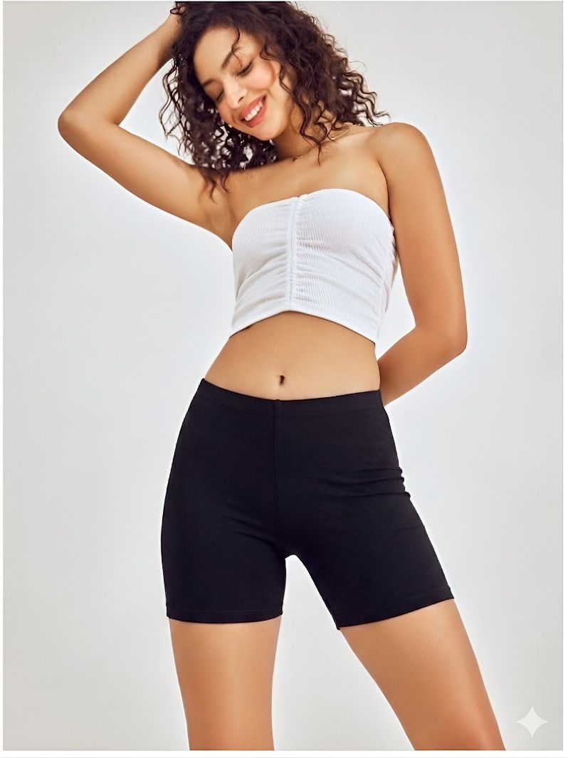 afc sports Solid Women Black Tights-picture-20