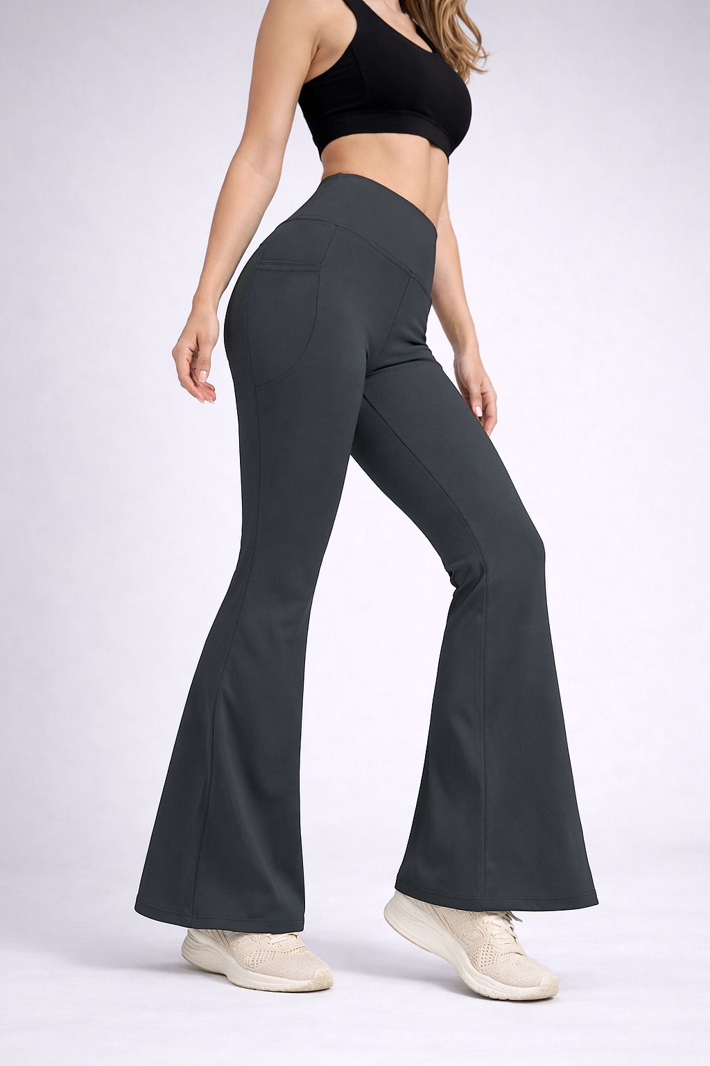 poojaran Women Solid Grey Track Pants-picture-27