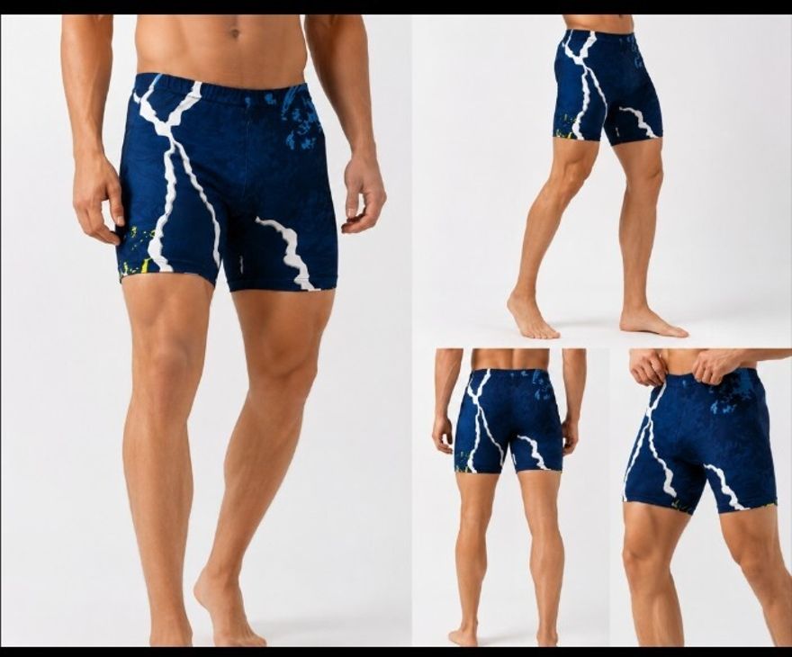 future star Printed Men Blue Tights-picture-46