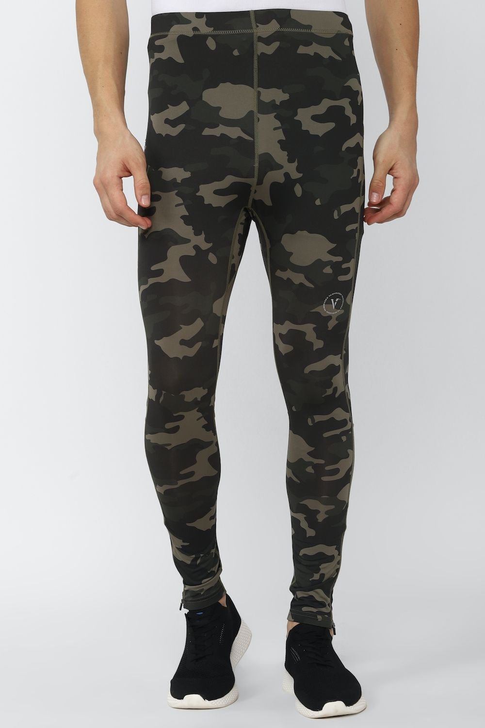van heusen Printed Men Green Tights-picture-16