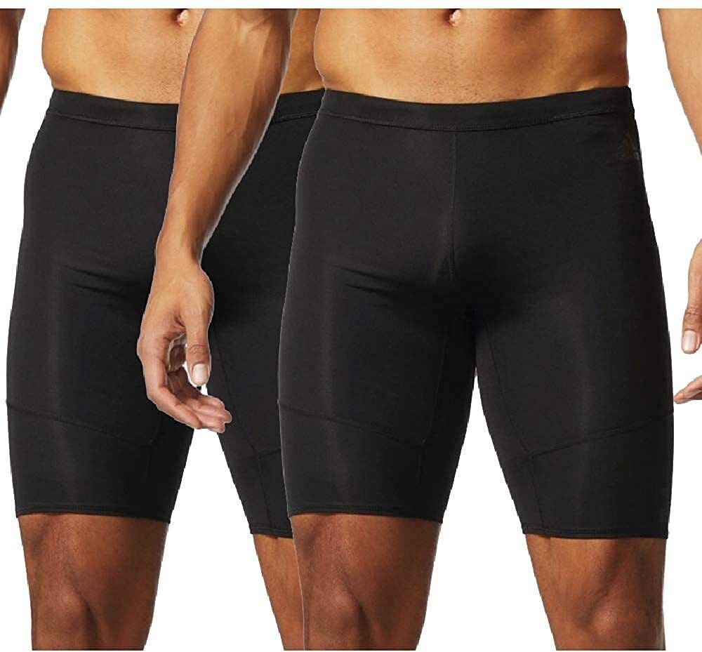 Solid Men Black Tights