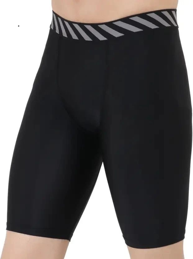 ninq Solid Men Black Tights-picture-25