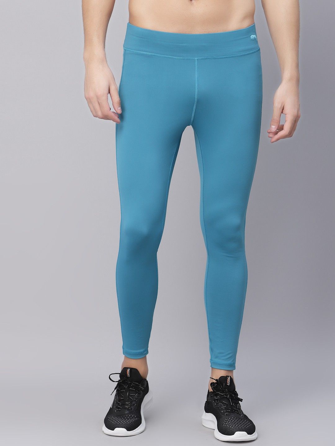 jump usa Solid Men Blue Tights-picture-16