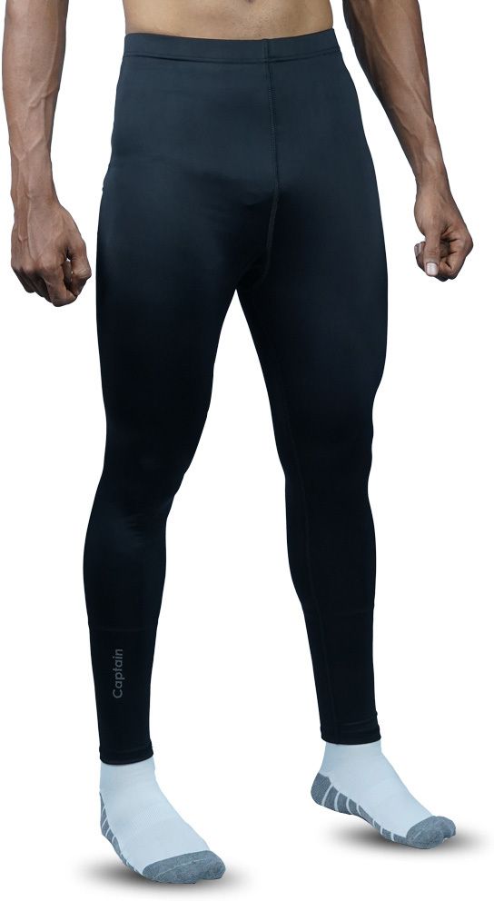 captain Solid Men Black Tights-picture-10