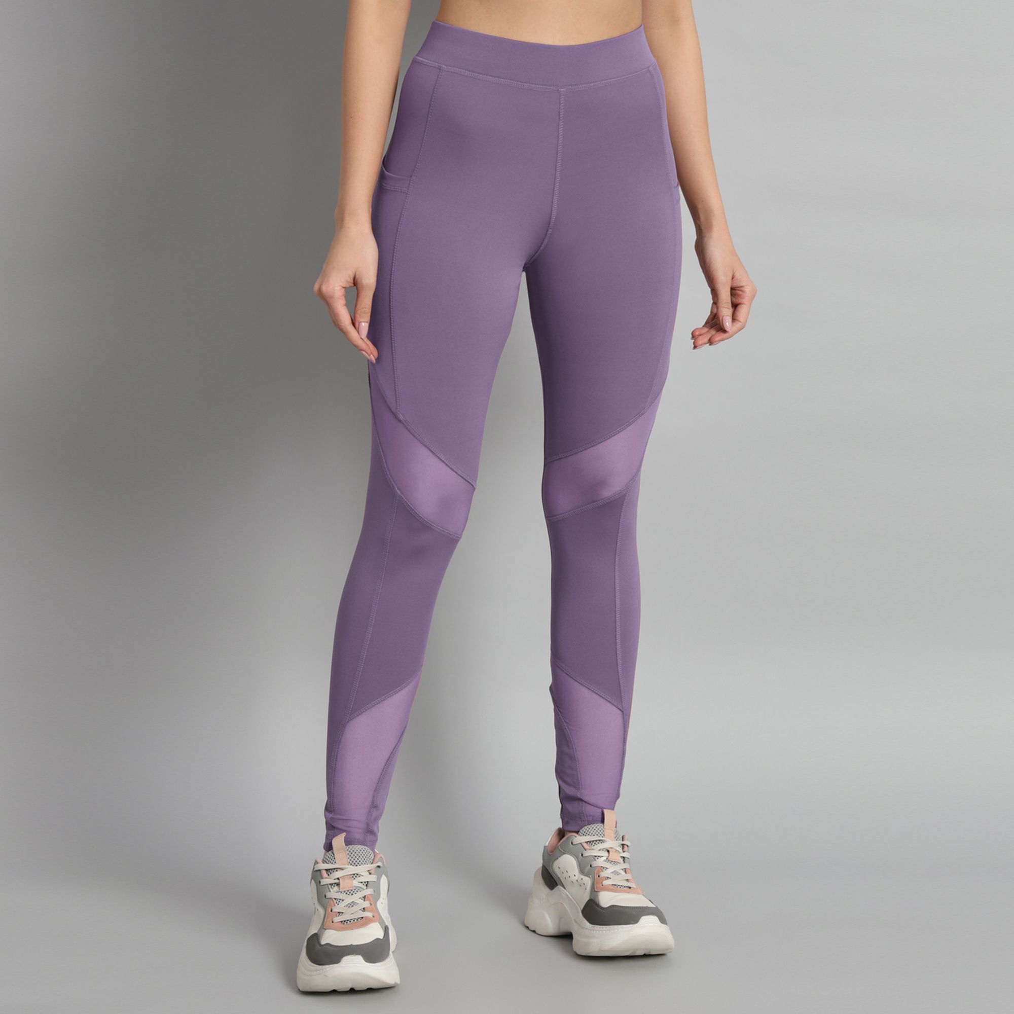 Self Design Women Light Blue Tights-image-36