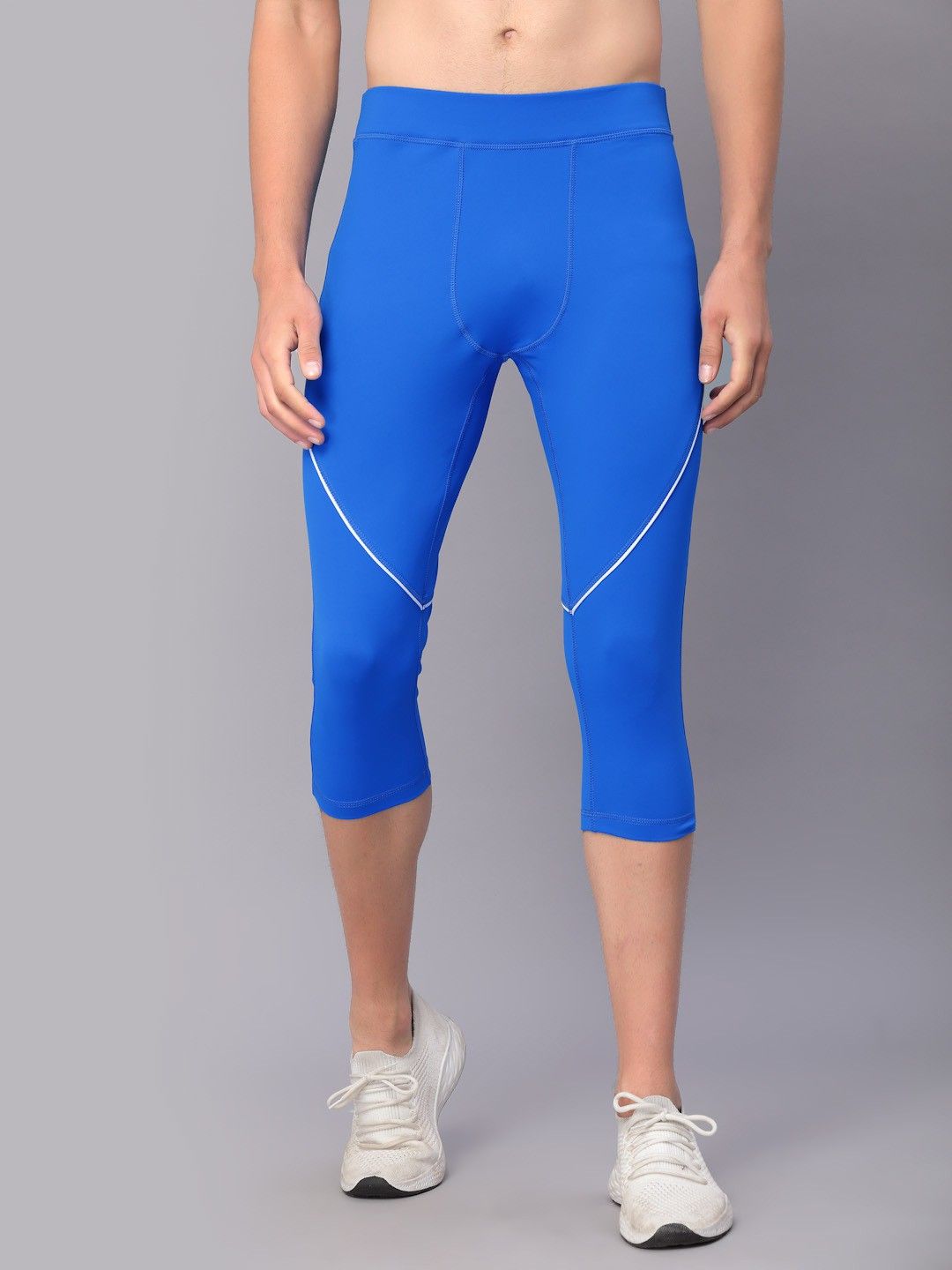 jump usa Solid Men Blue Tights-picture-17