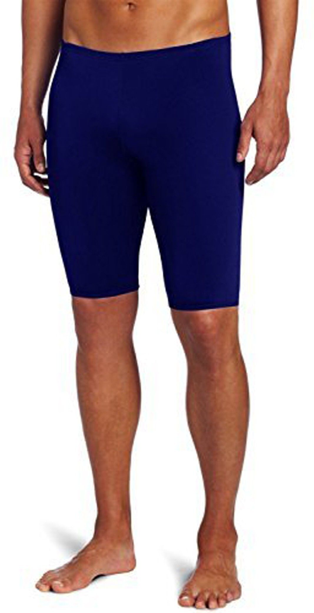 Solid Men Dark Blue Tights