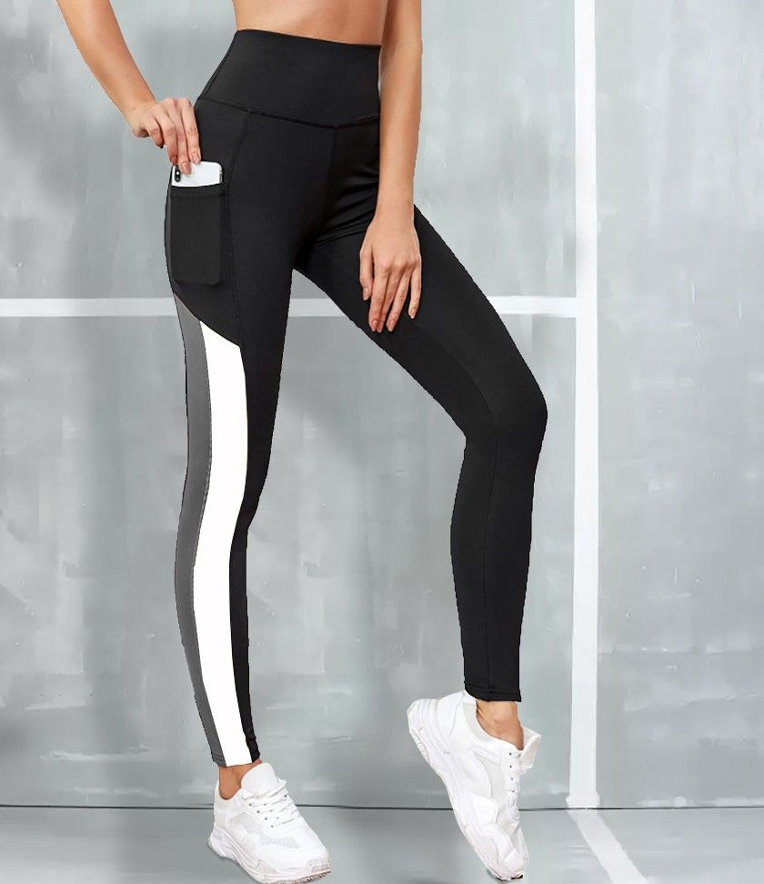 Color Block Women Black Tights-image-49