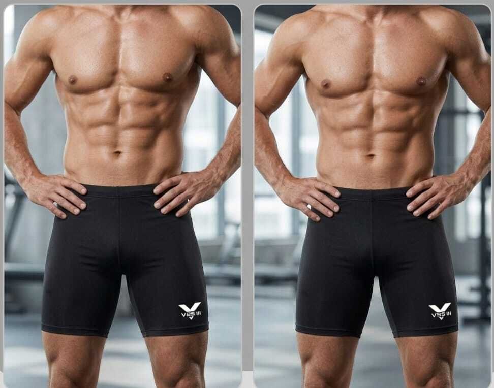 v 95 Solid Men Black Tights-picture-28