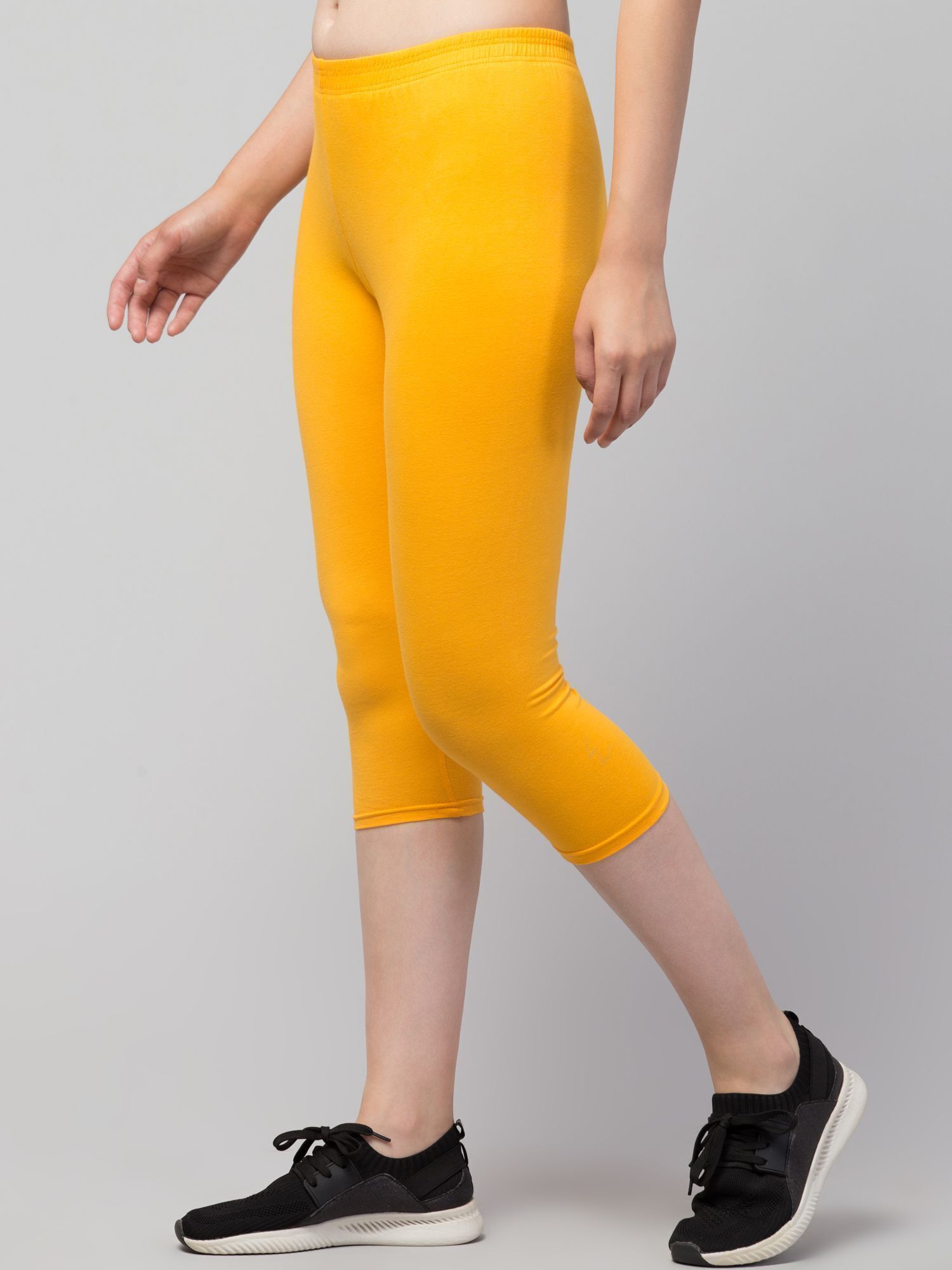 Solid Women Yellow Tights-image-37