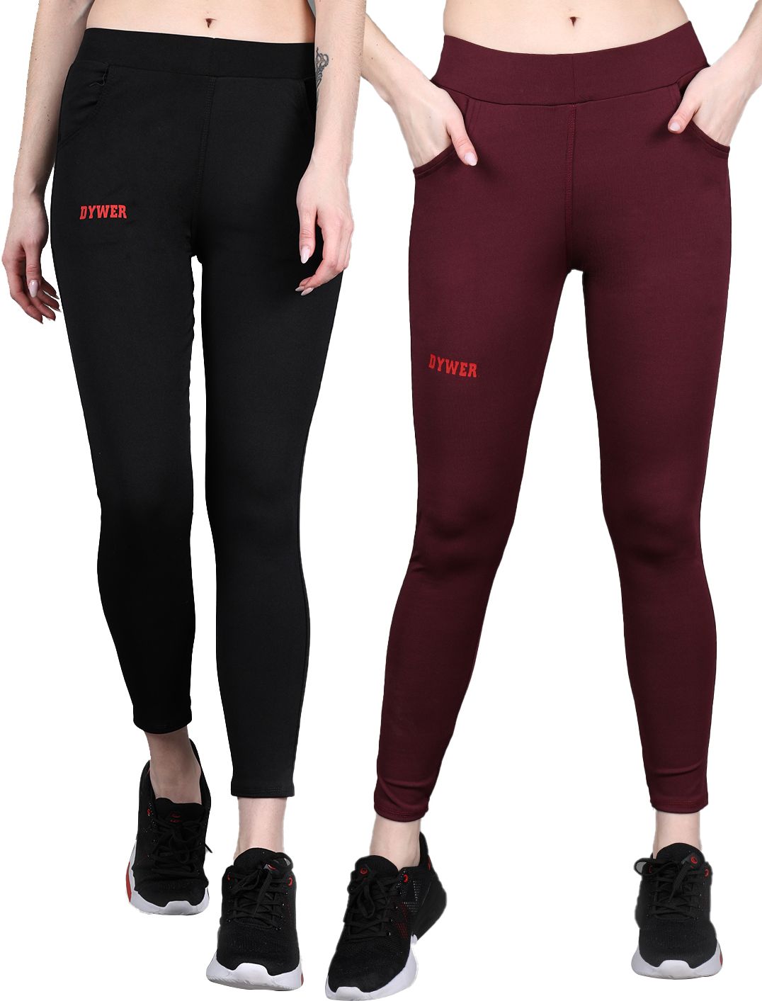 dywer Solid Women Dark Blue, Purple Tights-picture-15