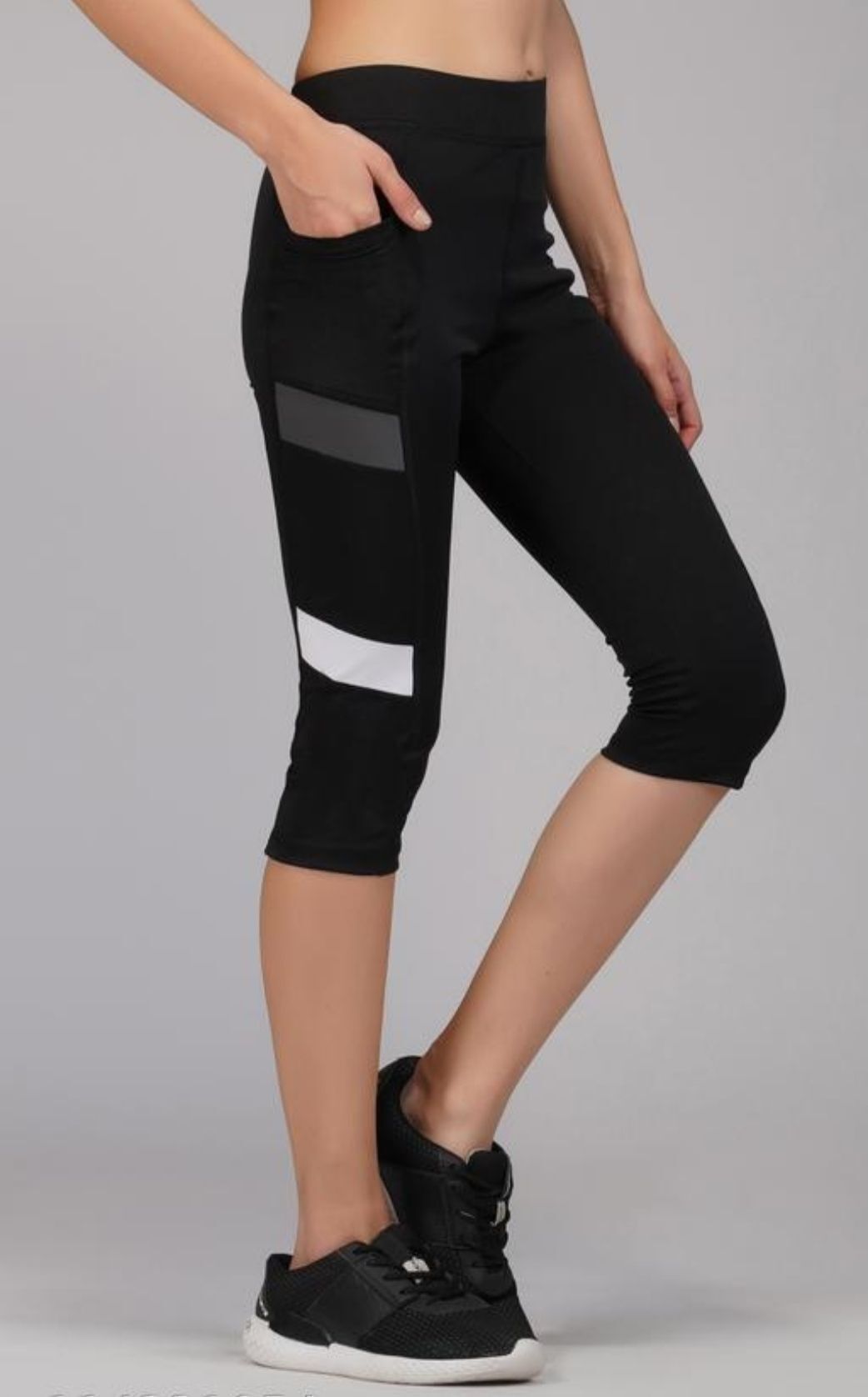 asjeggings Striped Women Black Tights-picture-11