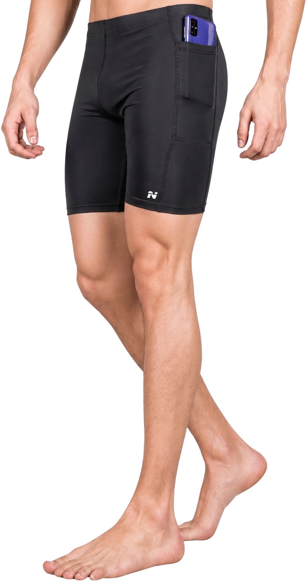 ninq Solid Men Black Tights-picture-16