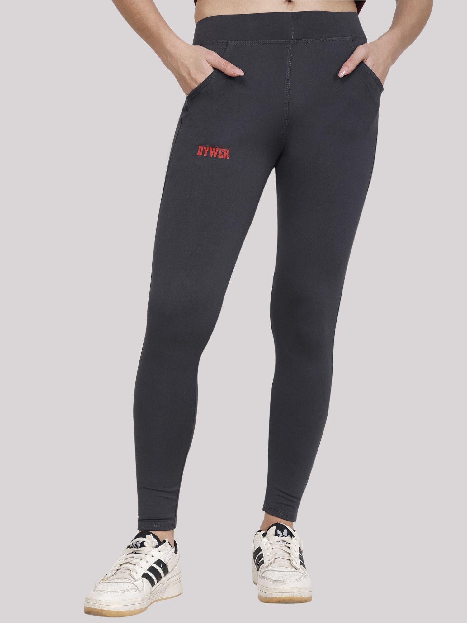 dywer Solid Women Grey Tights-picture-8