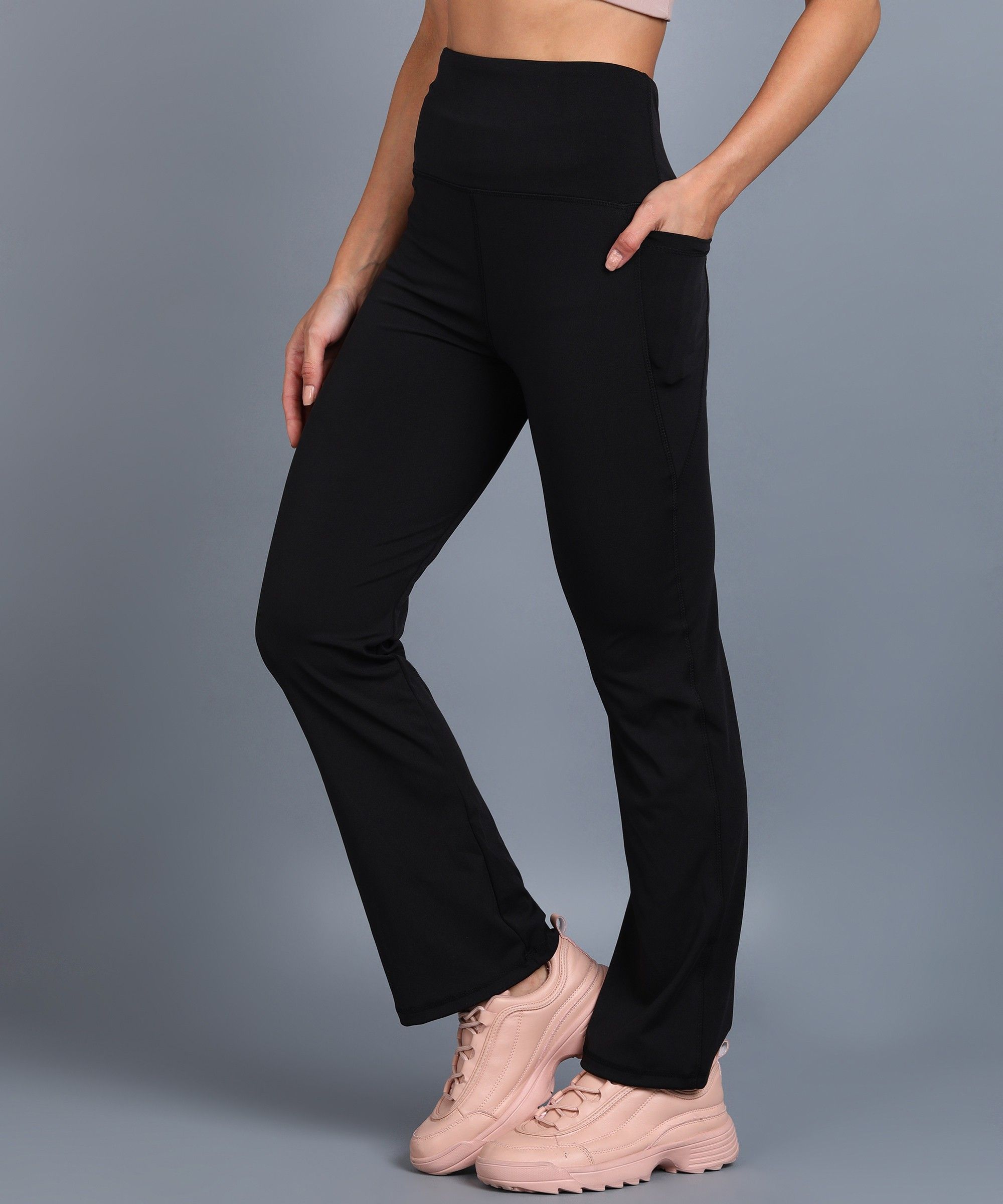 rock paper scissors Solid Women Black Tights-picture-29