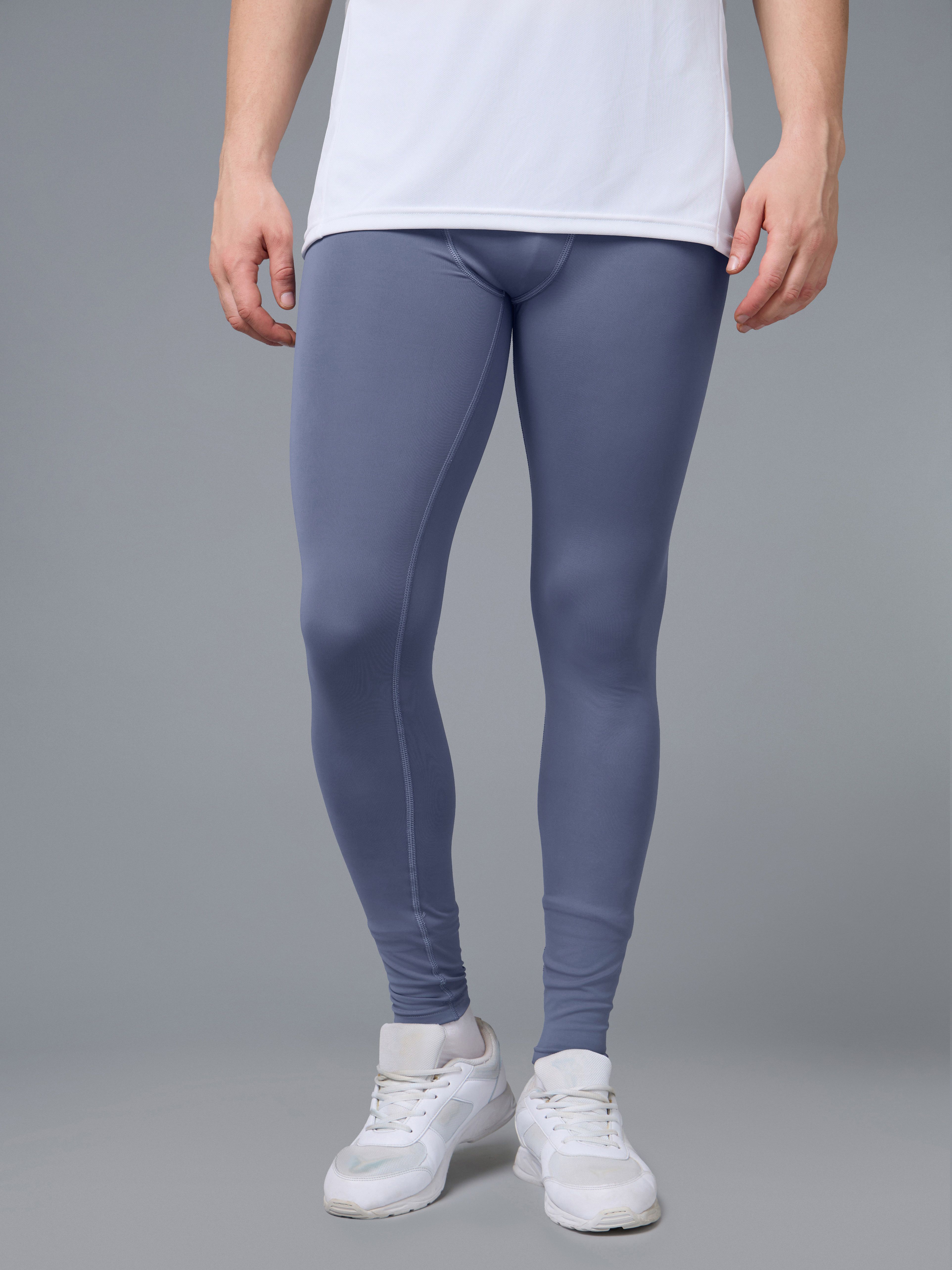 technosport Solid Men Blue Tights-picture-30